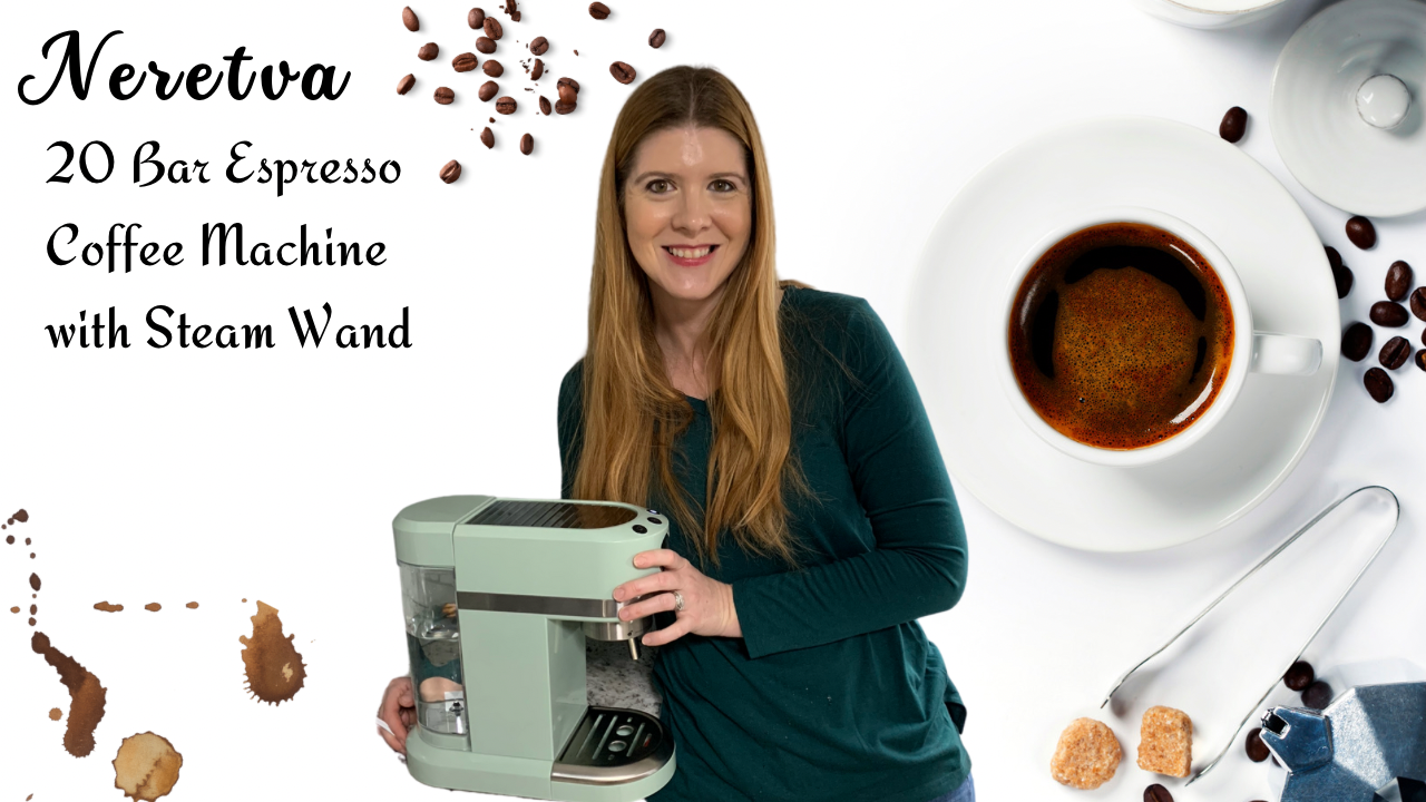 Watch Neretva 20 Bar Espresso Coffee Machine with Steam Wand By